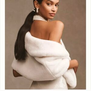 BHLDN Ivory Satin Fabric